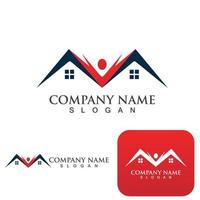 Home and building logo and symbol vector