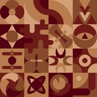 Neo-Geometric Design. Retro Bauhaus Pattern. vector