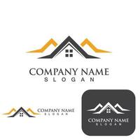 Home and building logo and symbol vector