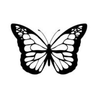 iconos de mariposas. Ilustración de diseño de vector de icono de mariposa. signo simple de icono de mariposa. icono de mariposa aislado sobre fondo blanco de la colección de equipos de jardinería.