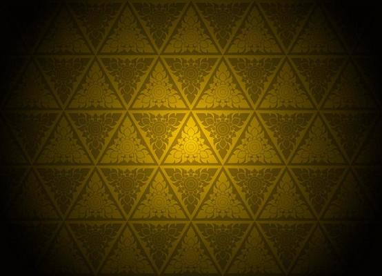 Damask Style Thai Art Pattern Background Triangle Shape