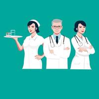 Medic team design element illustration vector