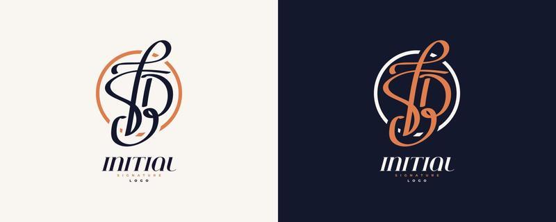 Initial F and B Logo Design in Elegant and Minimalist Handwriting Style. FB Signature Logo or Symbol for Wedding, Fashion, Jewelry, Boutique, and Business Identity
