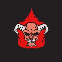 Print devil illustration design for your t-shirt, logo, character and identity