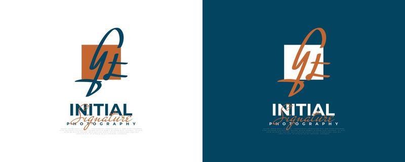 Initial G and T Logo Design in Elegant and Minimalist Handwriting Style. GT Signature Logo or Symbol for Wedding, Fashion, Jewelry, Boutique, and Business Identity