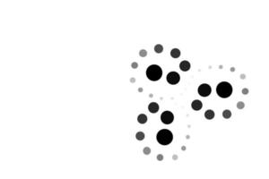Vector illustration of freeform circle dot curl pattern symbol