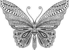 hermoso vector de mariposa negra adecuado para motivos de ropa, logos, iconos.