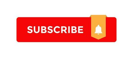 Subscribe Button Icon in Flat Style. Vector Illustration