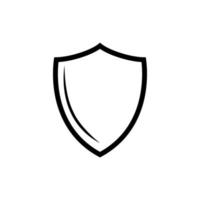 Protection, Shield Icon Vector Isolated on White Background