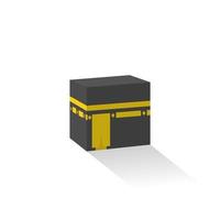 Kaaba Mecca Icon Symbol Vector in Flat Style