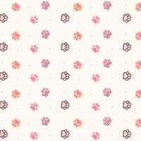 cat paw pattern pixel art vector