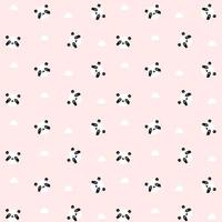 panda pattern background vector