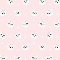 cute cat pattern vector