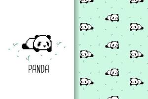 panda pattern vector