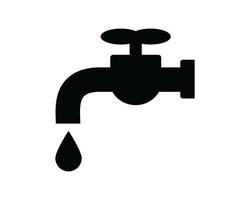 Tap water icon vector flat style