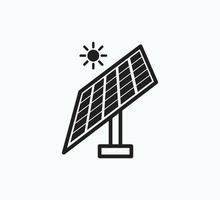 plantilla de diseño de logotipo de vector de icono de celda solar