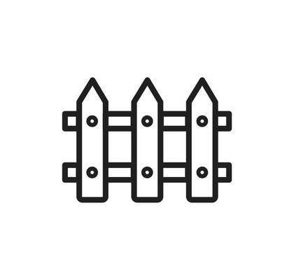 Fence icon vector logo design illustration