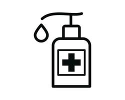 Hand sanitizer icon flat style vector