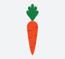 Carrot icon vector flat style