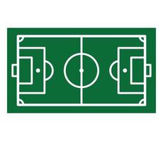 diseño de logotipo de vector de icono de campo de fútbol