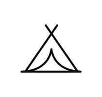 Tent icon vector flat style