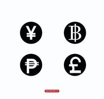 Money icon vector logo design template