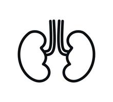 Kidney icon vector logo design template