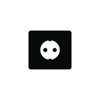 Plug and socket icon vector logo design template