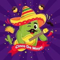 concepto cinco de mayo vector