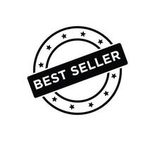 Best seller stamp design template illustration vector