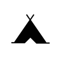 Tent icon vector flat style