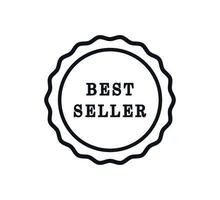 Best seller stamp design template illustration vector