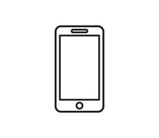 Smartphone icon vector logo design template