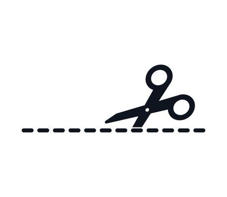 Scissor icon vector logo design template
