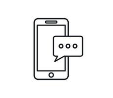 Smartphone icon vector logo template