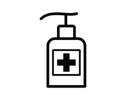 Hand sanitizer icon flat style vector
