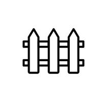 Fence icon vector logo design illustration