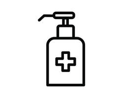 Hand sanitizer icon flat style vector