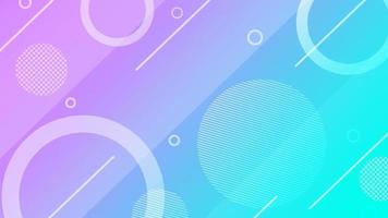 abstract geometric background memphis blue purple gradient colorful template vector