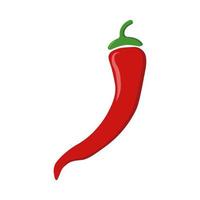 Chilli pepper vector icon on white background