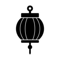 Paper lantern vector icon on white background