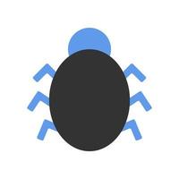 Computer virus vector icon isolated on white background