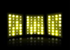 Floodlight of stadium on a dark background vector