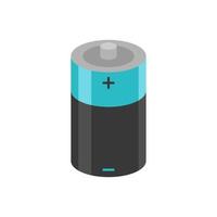 Battery vector icon isolated on white background