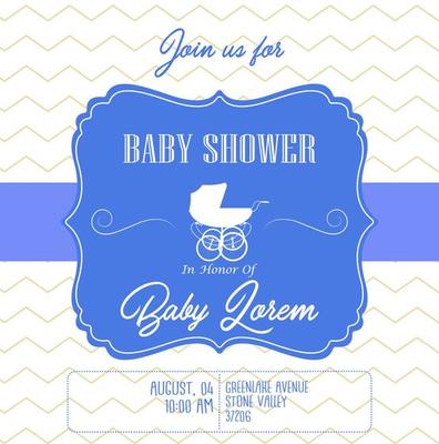 Baby shower invitation card