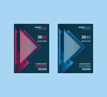 Modern creative corporate book cover design template vector