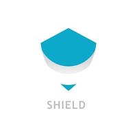 Shield logo template design. vector shield  icon