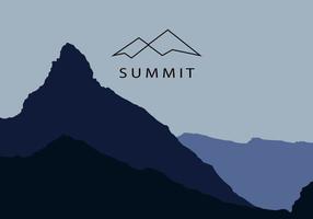 vector illustration of Mountain, Nature concept logo, Summit, Peak - Vector