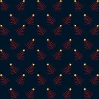 pattern design with pine tree motif for christmas decoration vector
