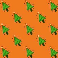 pattern design with pine tree motif for christmas decoration vector